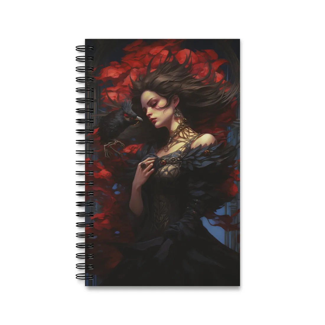 Songbird Serenade: Nature's Gentle Guardian Art - Spiral Notebook