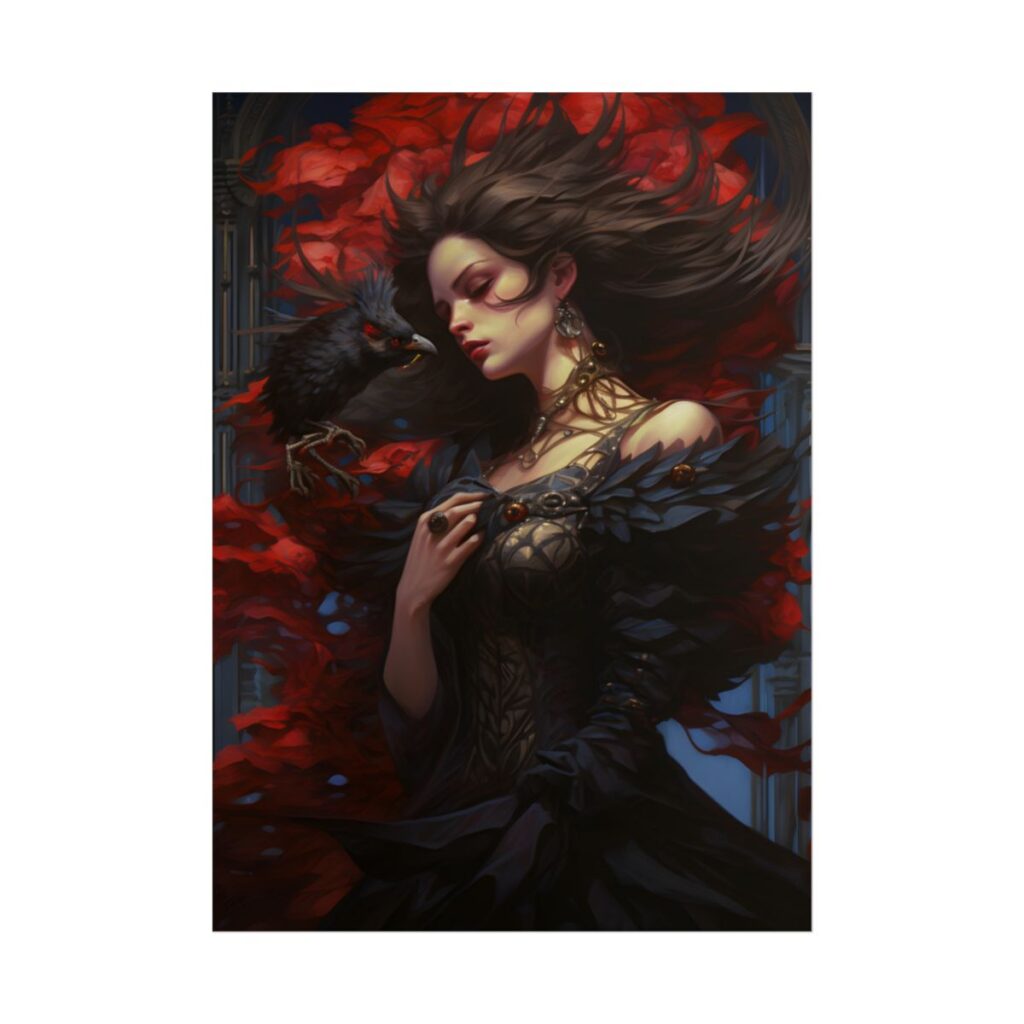 Songbird Serenade: Nature's Gentle Guardian Art - Poster