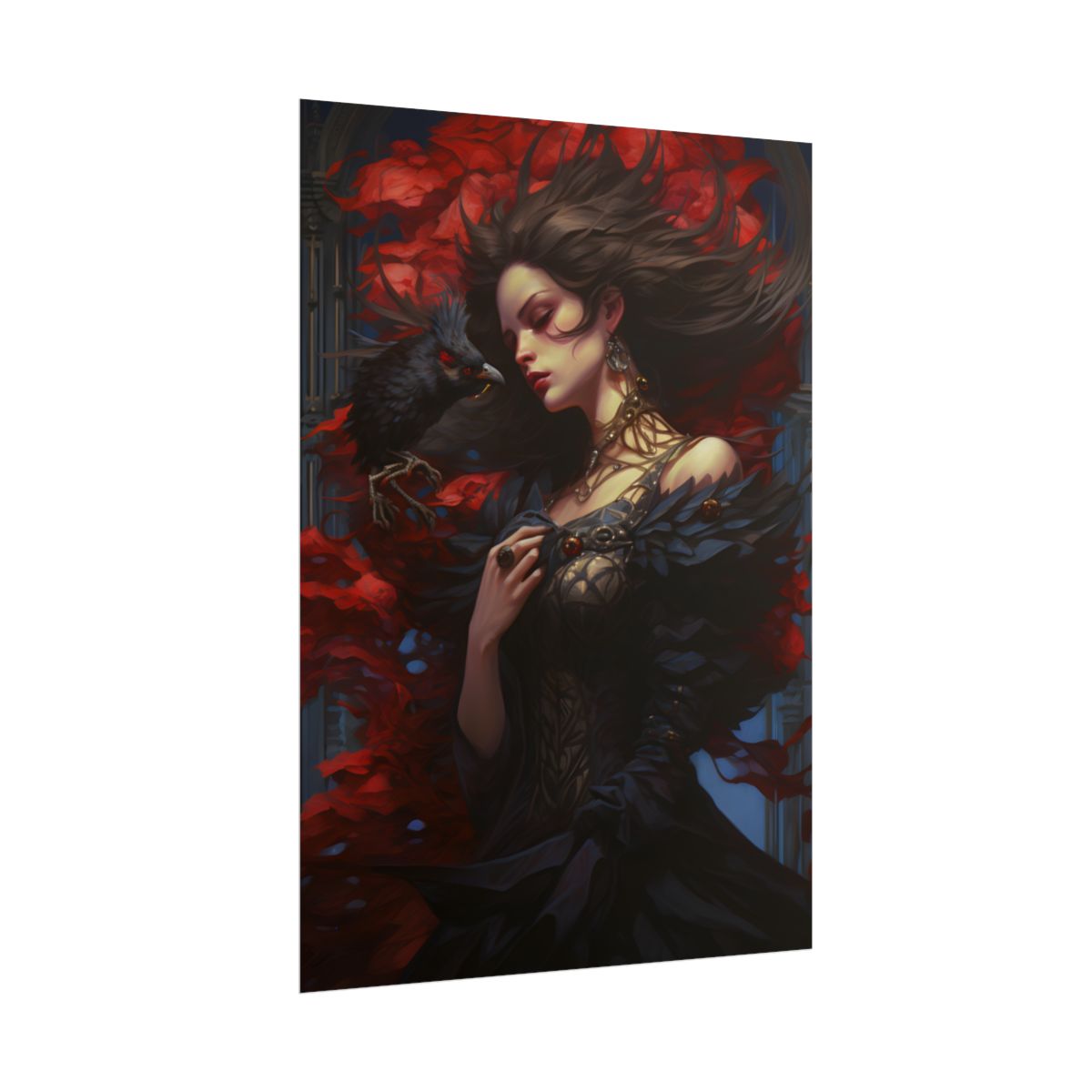 Songbird Serenade: Nature's Gentle Guardian Art - Poster