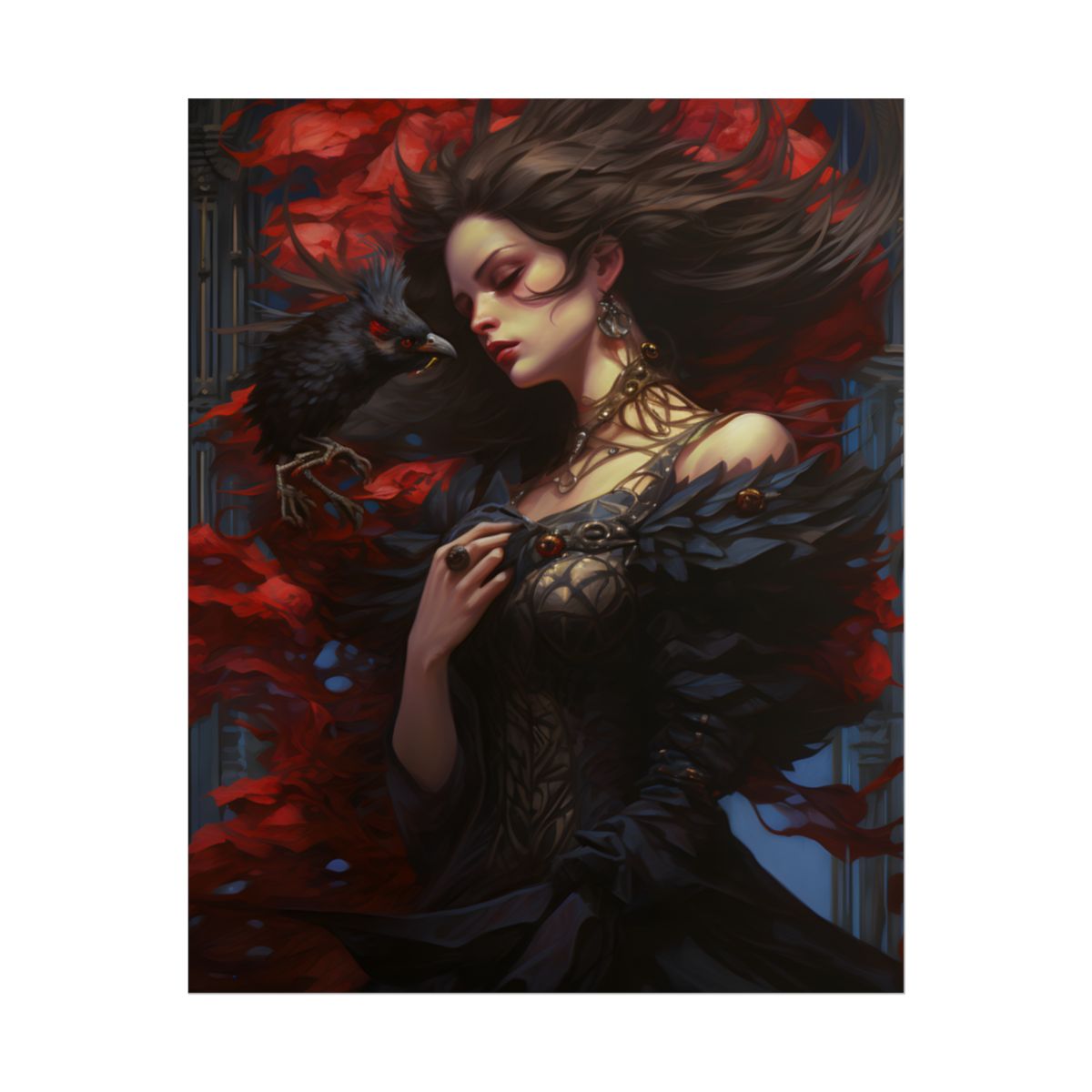 Songbird Serenade: Nature's Gentle Guardian Art - Poster