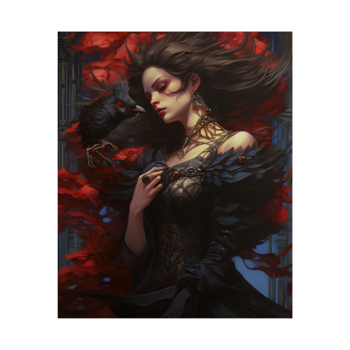 Songbird Serenade: Nature's Gentle Guardian Art - Poster