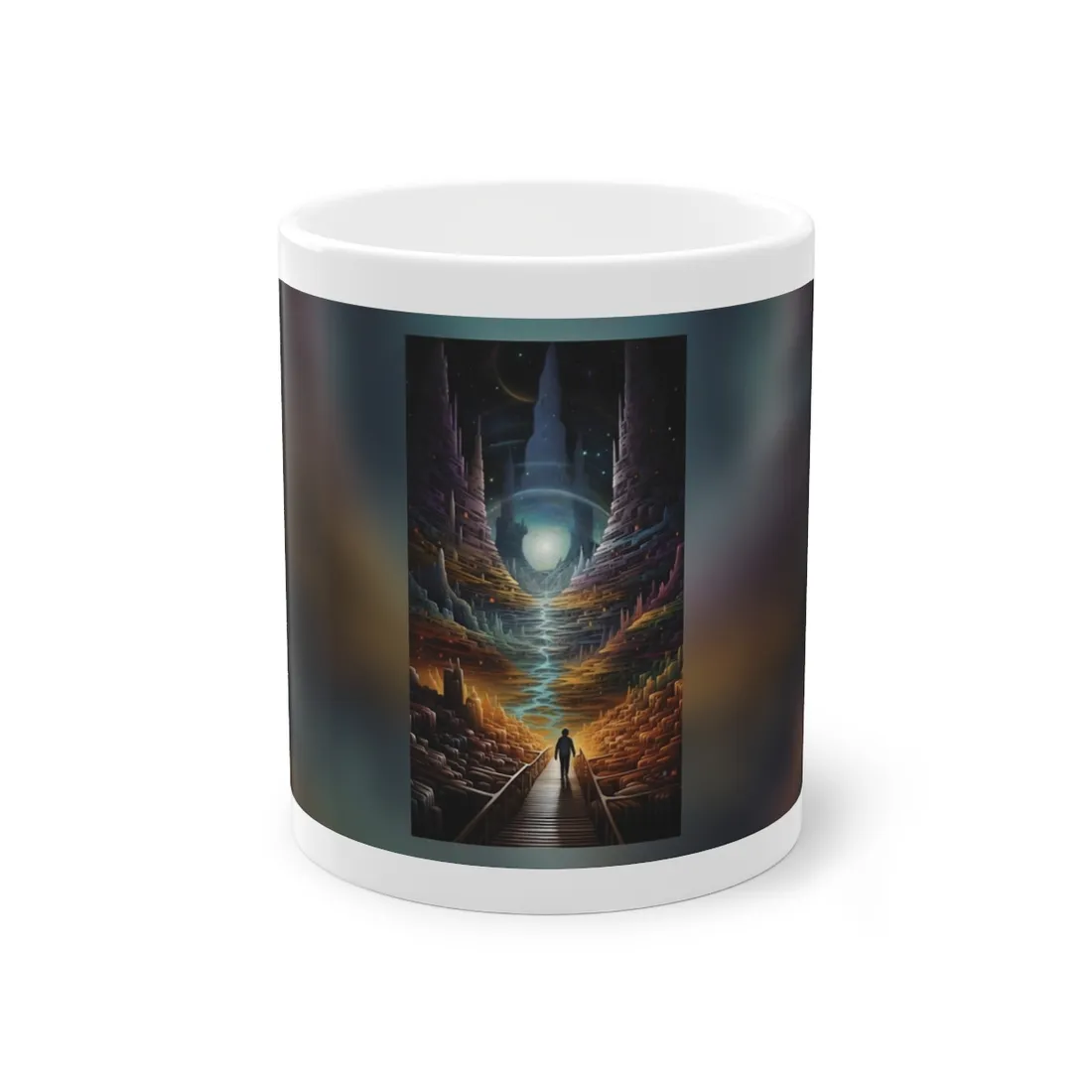 Space Explorer Journey: Astronaut in Cosmic Adventure - Mug