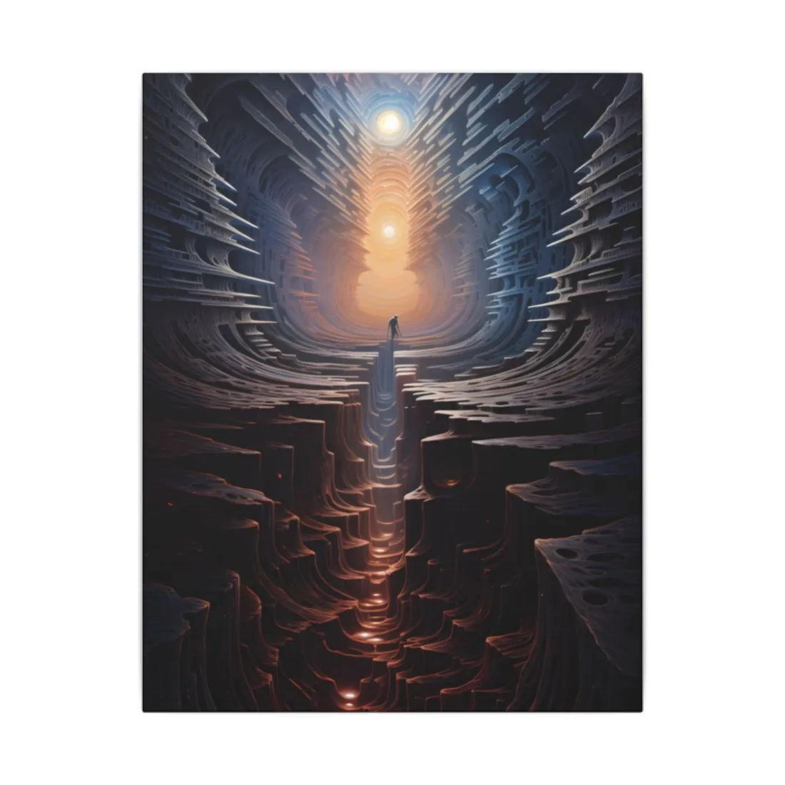 Space Explorer Journey: Intrepid Voyager Through the Galaxy - Canvas