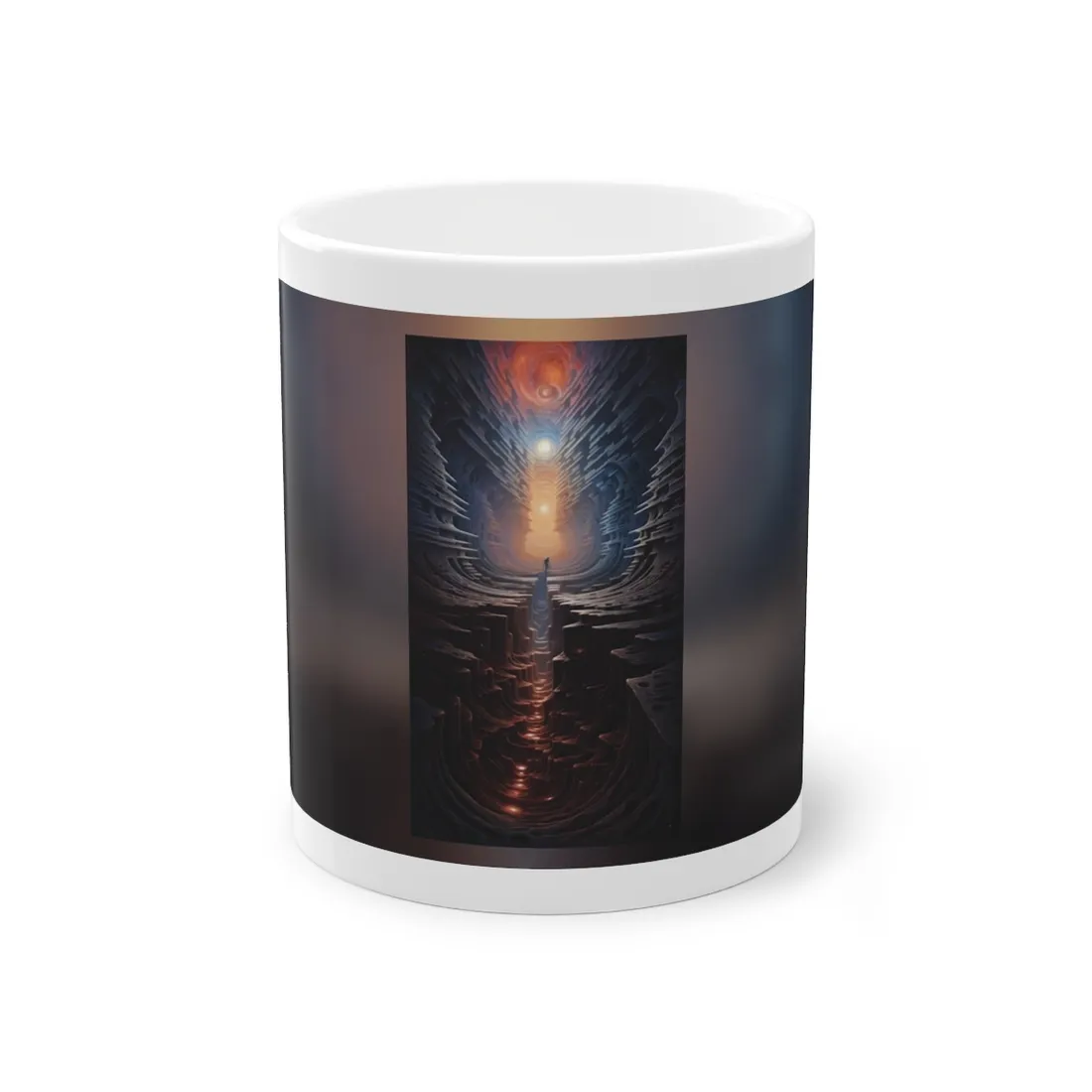 Space Explorer Journey: Intrepid Voyager Through the Galaxy - Mug
