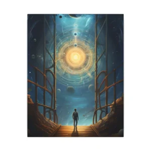Stairway to Glowing Portal Canvas Print