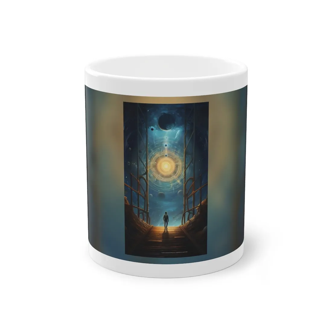 Space Explorer's Journey: Sleek Spacecraft in Stellar Odyssey - Mug
