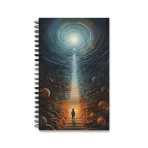 Staircase to Spiral Galaxy Spiral Notebook