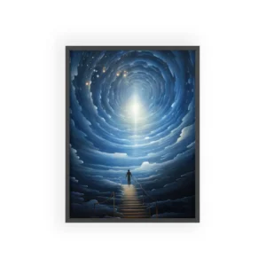 Stairway into Light Framed Poster