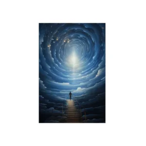 Stairway into Light Metal Poster