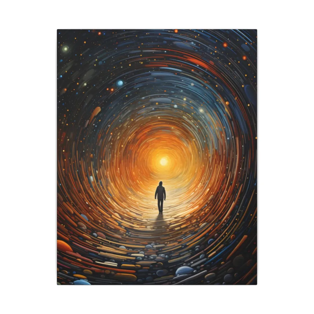 Space-Time Explorer: Intergalactic Adventure Digital Art - Canvas
