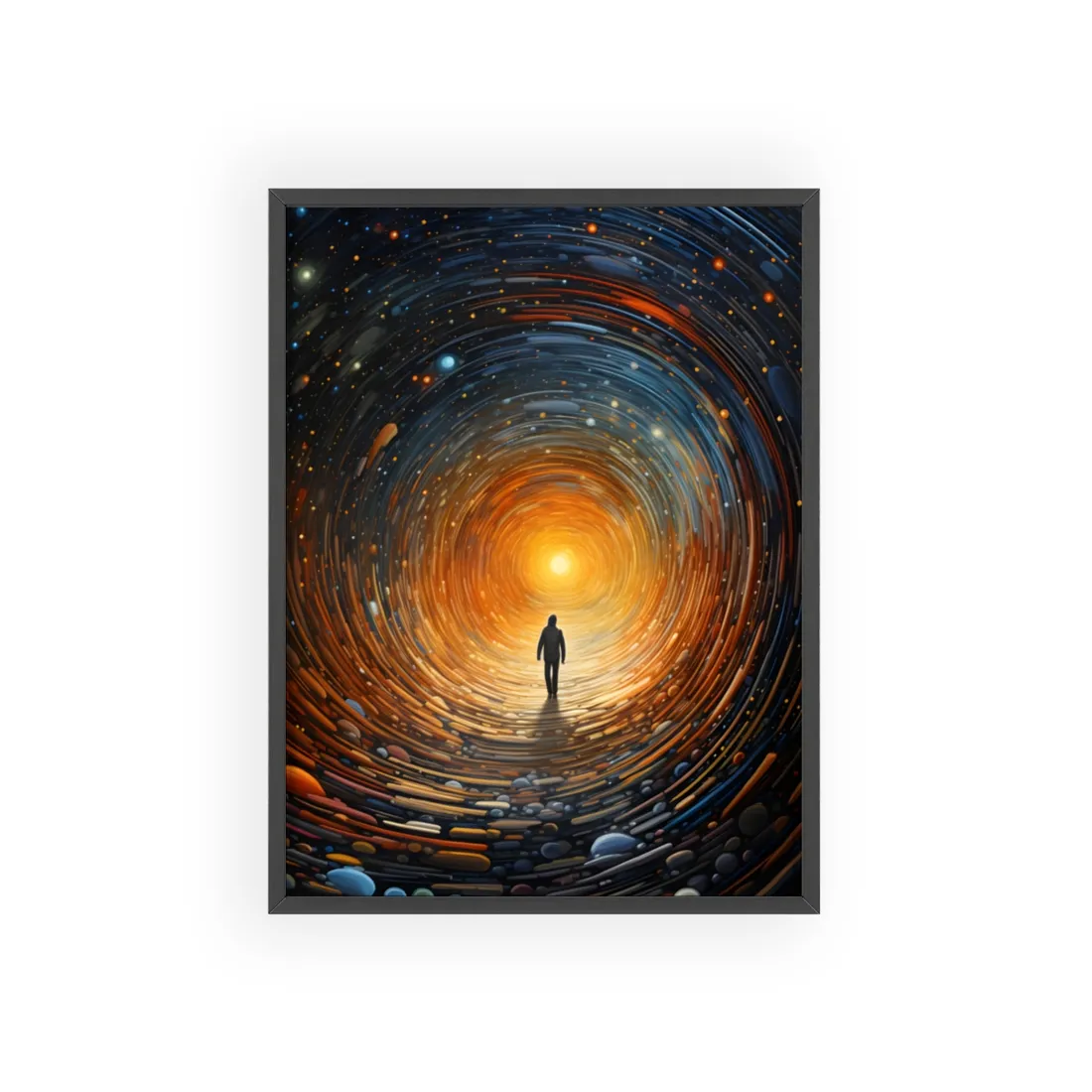 Space-Time Explorer: Intergalactic Adventure Digital Art - Framed Poster