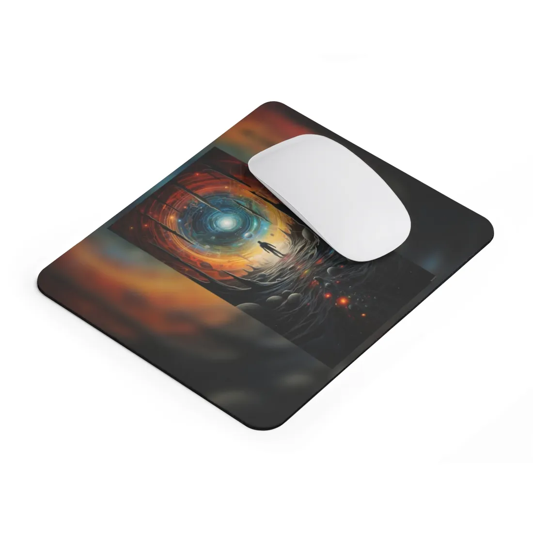 Space Time Explorer: Intrepid Journey Through the Stars - Mouse Pad