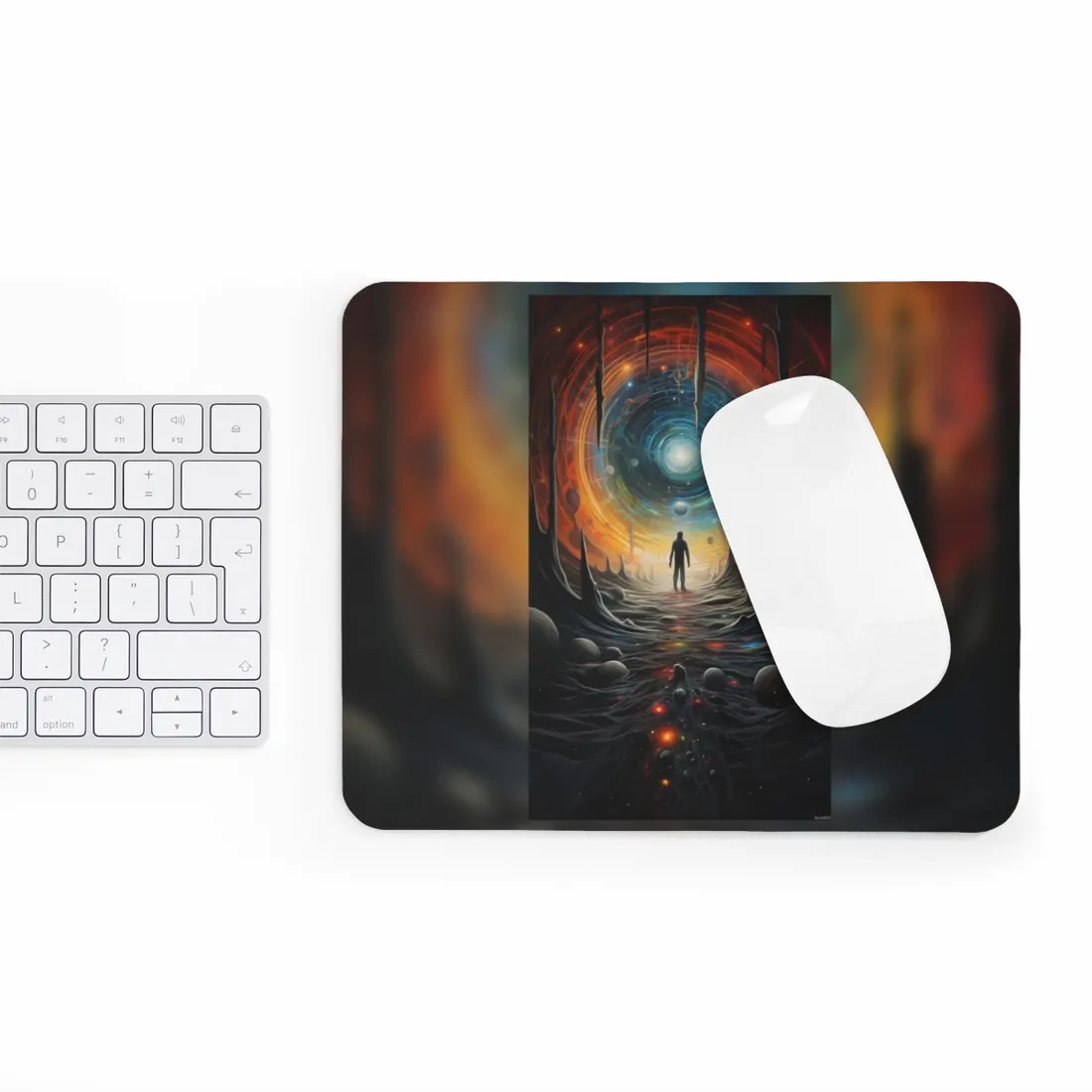 Space Time Explorer: Intrepid Journey Through the Stars - Mouse Pad