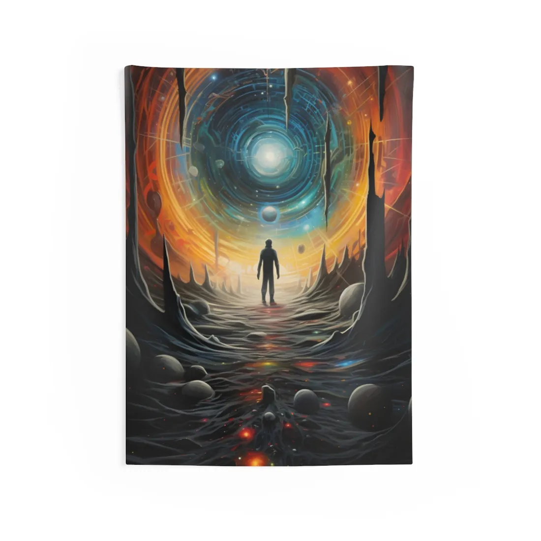 Space Time Explorer: Intrepid Journey Through the Stars - Wall Tapestry