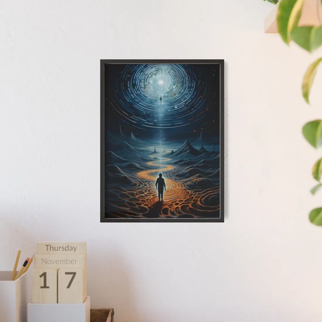 Space-Time Explorer: Mars Rover Adventure - Framed Poster