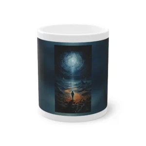 Figure on Glowing Path Mug