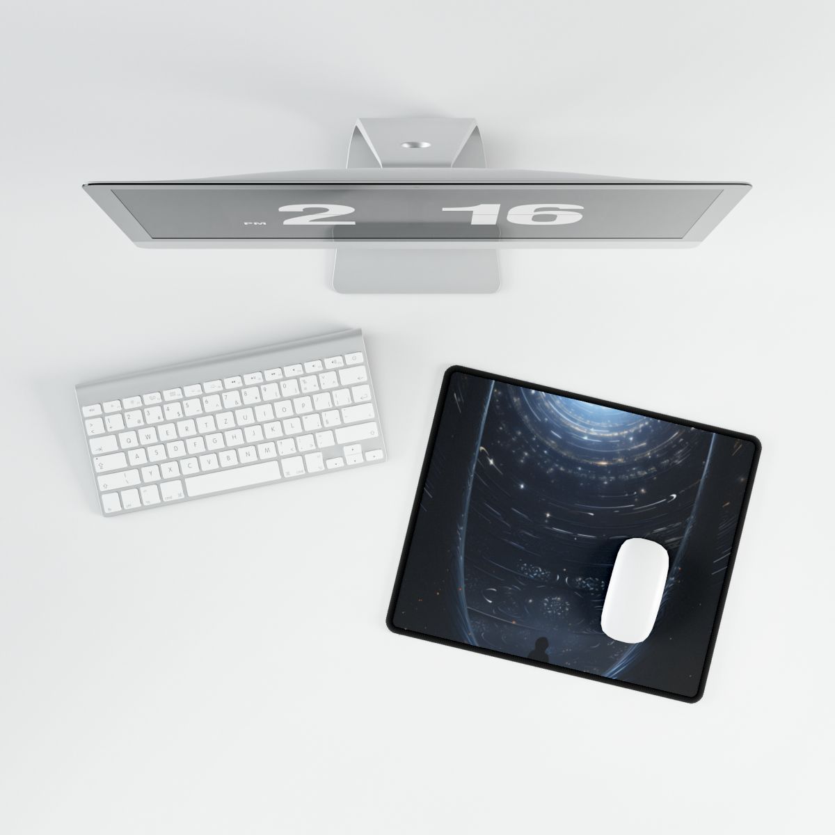 Space-Time Explorer's Cosmic Journey: A Universe of Art - Desk Mat