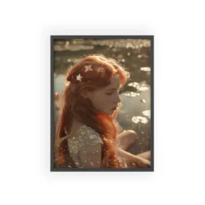 Woman with Red Hair Framed Poster