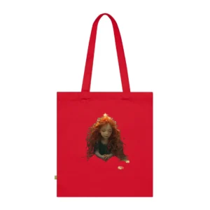 Starlit Girl Among Lilies Tote Bag