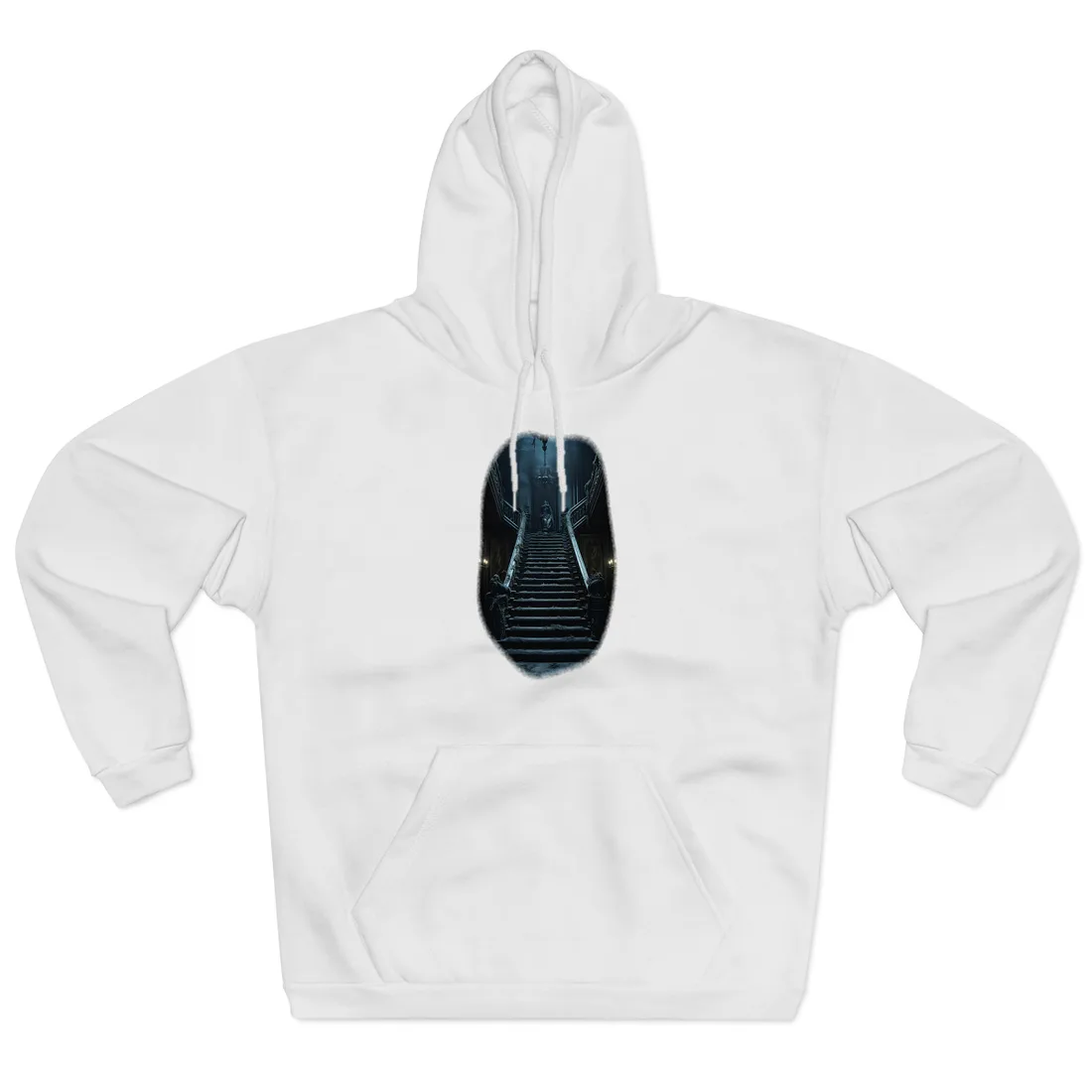 Spooky Gothic Mansion: Haunted Victorian Atmosphere - Hoodie (White)