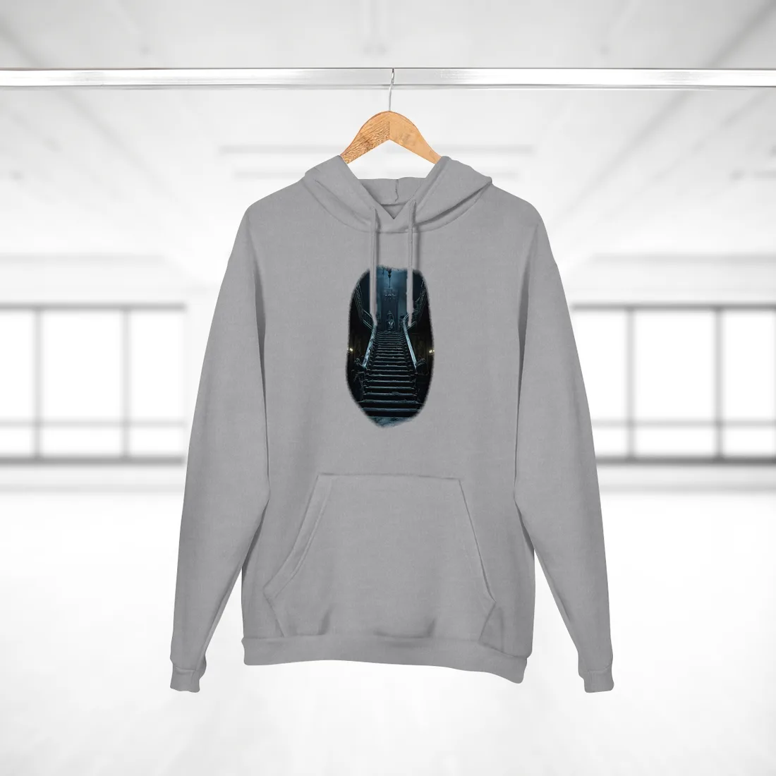 Spooky Gothic Mansion: Haunted Victorian Atmosphere - Hoodie (Heather Grey)