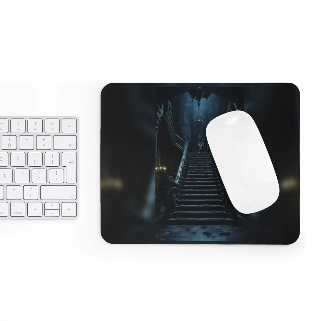 Spooky Gothic Mansion: Haunted Victorian Atmosphere - Mouse Pad