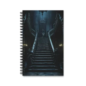 Haunted Staircase Gothic Hall Spiral Notebook