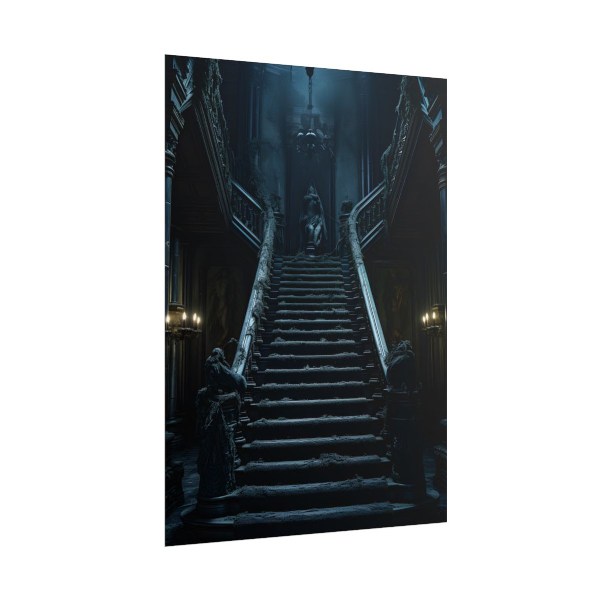 Spooky Gothic Mansion: Haunted Victorian Atmosphere - Poster