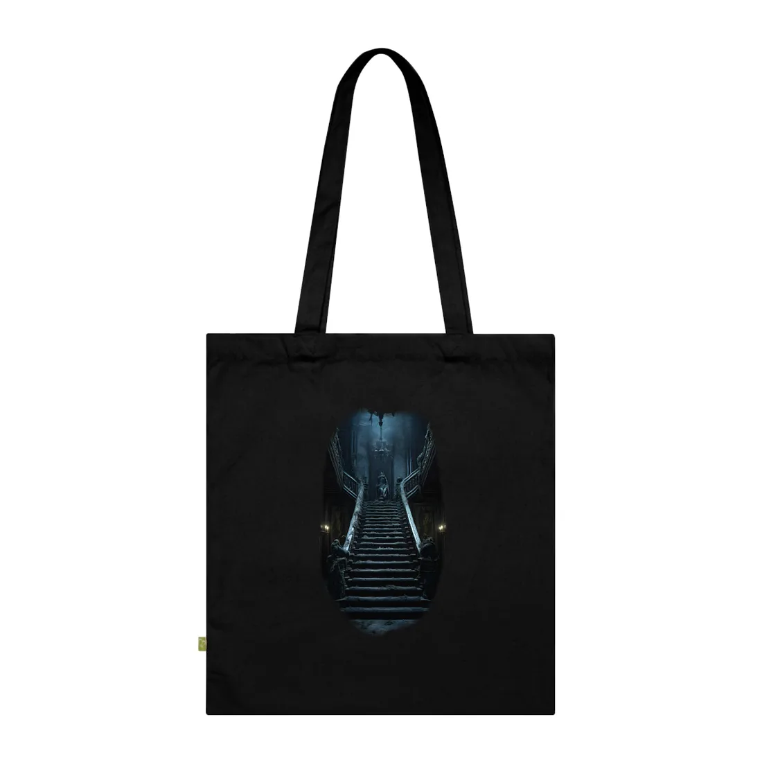 Spooky Gothic Mansion: Haunted Victorian Atmosphere - Tote Bag (Black)