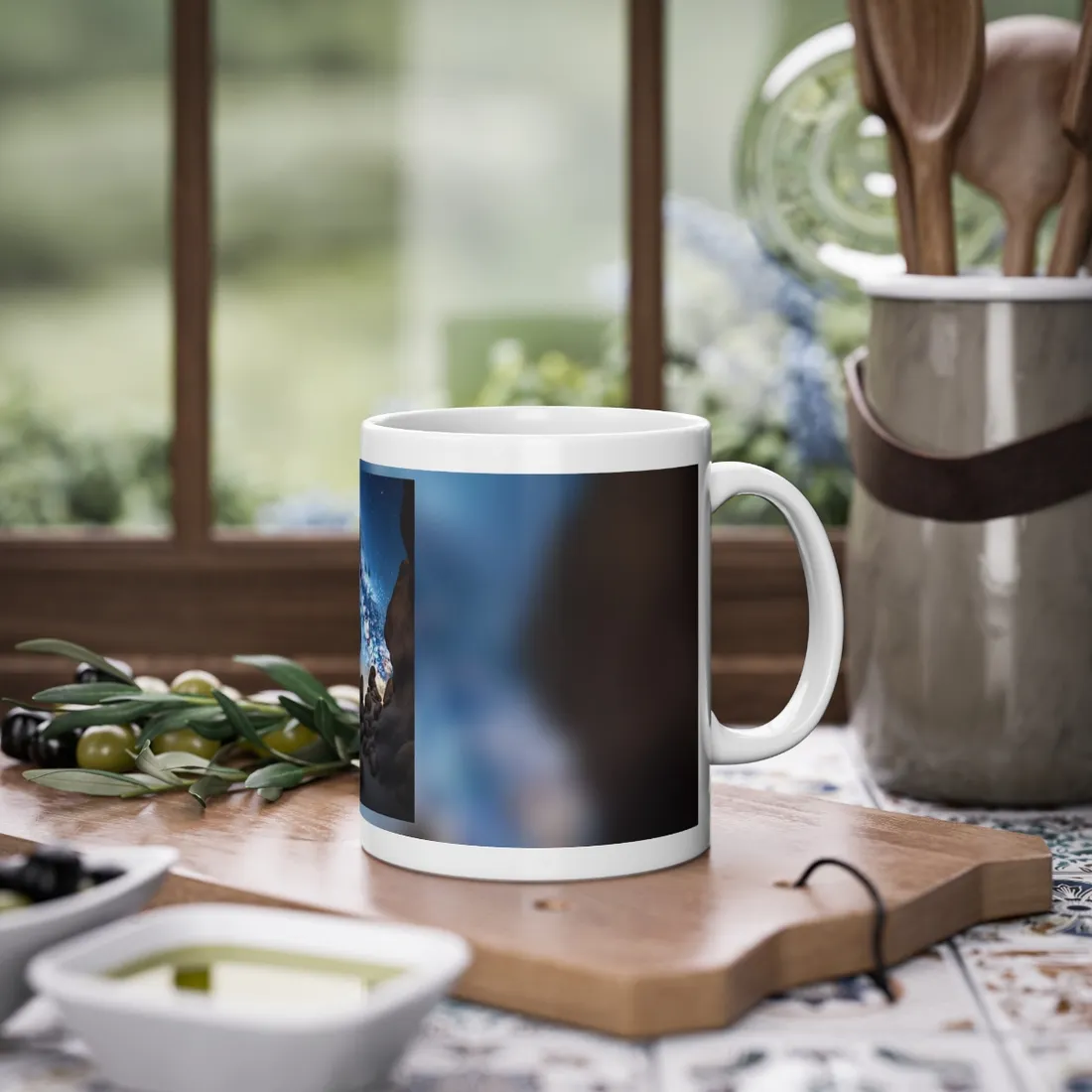 Stargazing Night Sky: Celestial Beauty of the Universe - Mug