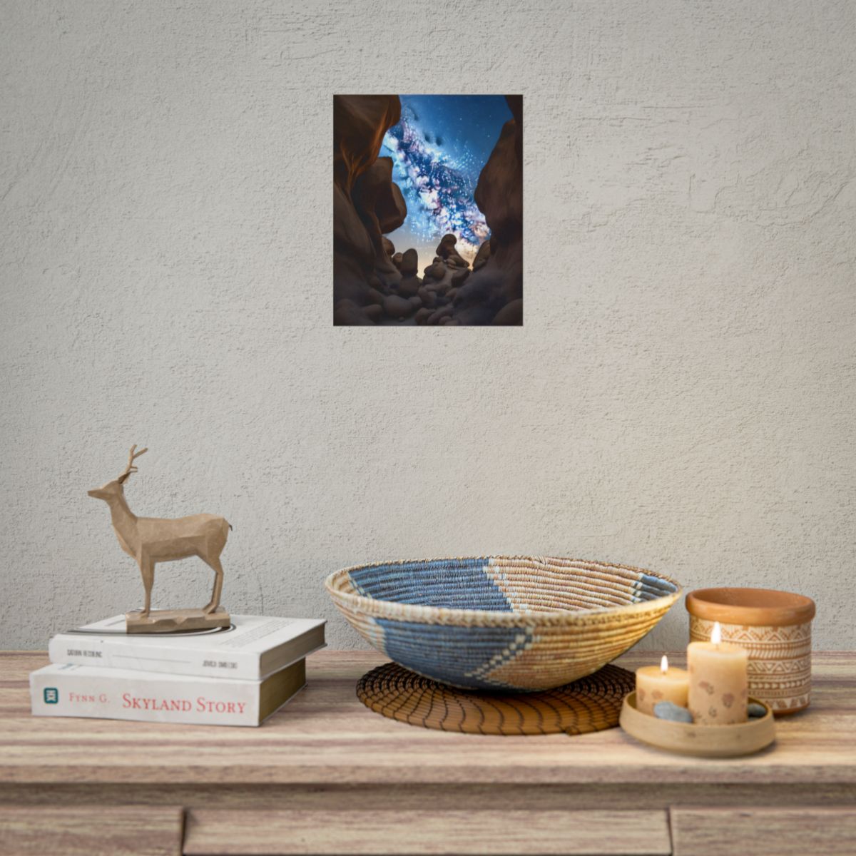 Stargazing Night Sky: Celestial Beauty of the Universe - Poster