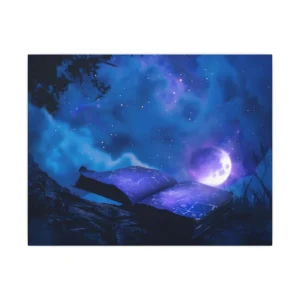 Celestial Star Chart Book Canvas Print
