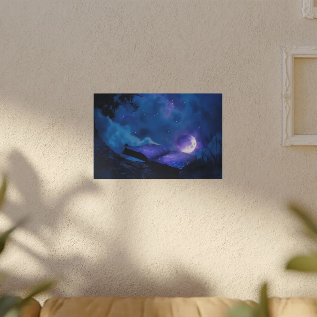 Starry Night Sky: Tranquil Celestial Scene - Canvas