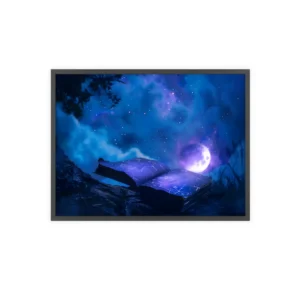 Celestial Star Chart Book Framed Poster
