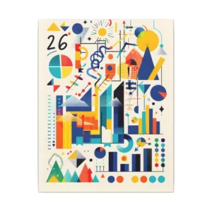 Abstract Geometric Charts Canvas Print