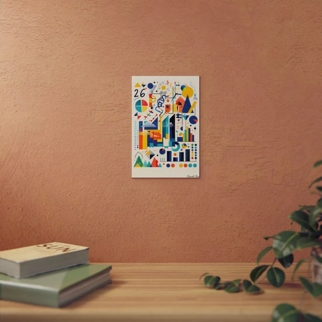Statistics in Color: Modern Graphic Data - Metal Poster