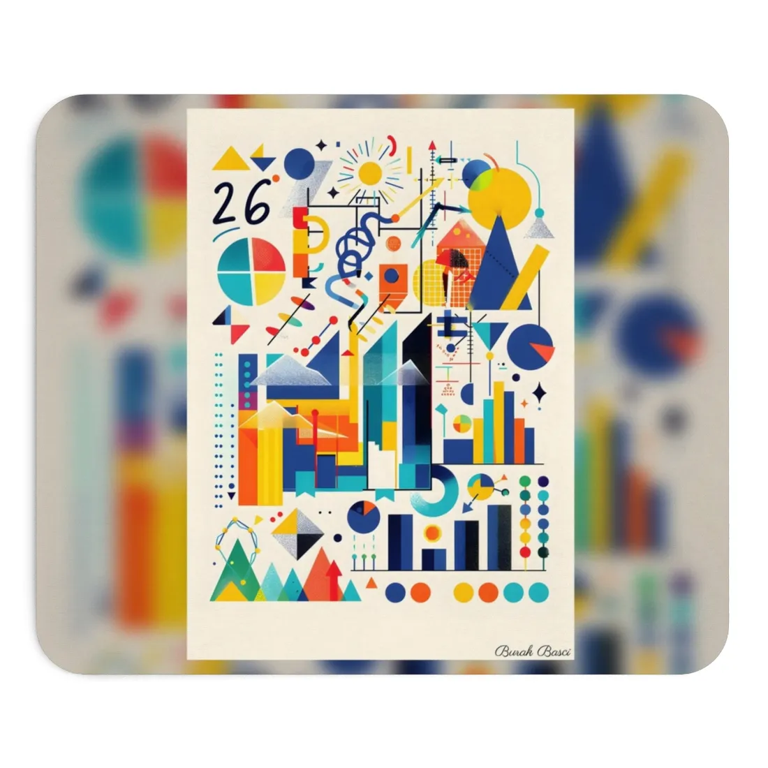 Statistics in Color: Modern Graphic Data - Mouse Pad