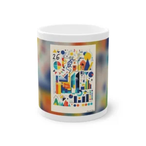 Abstract Geometric Charts Mug