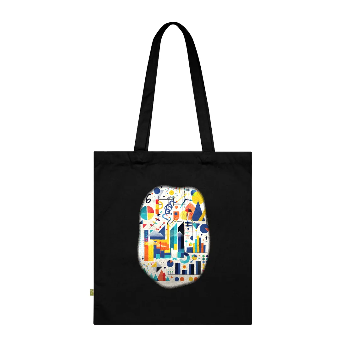Statistics in Color: Modern Graphic Data - Tote Bag (Black)