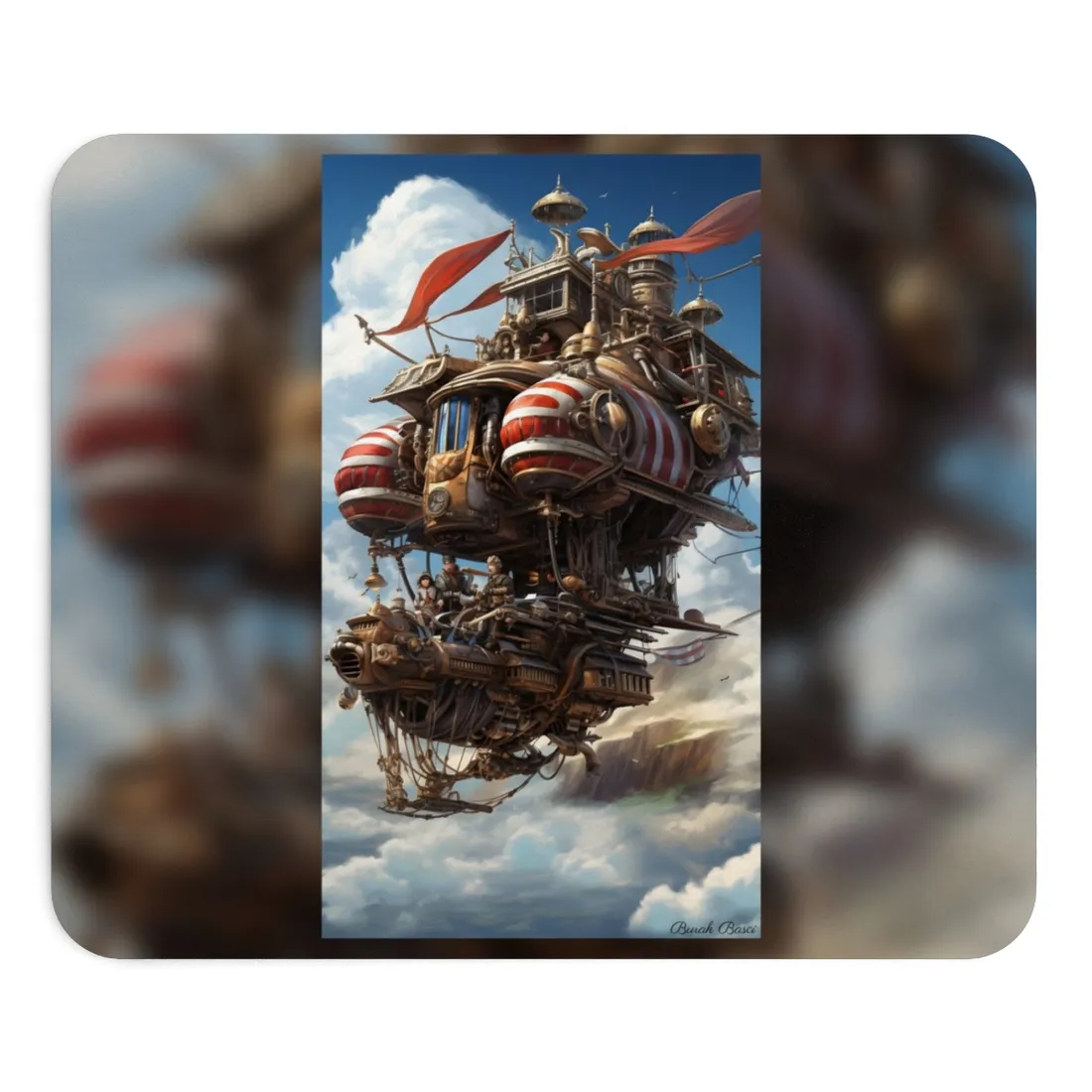 Steampunk Air Race Thrills: Early 20th Century Flight - Mouse Pad
