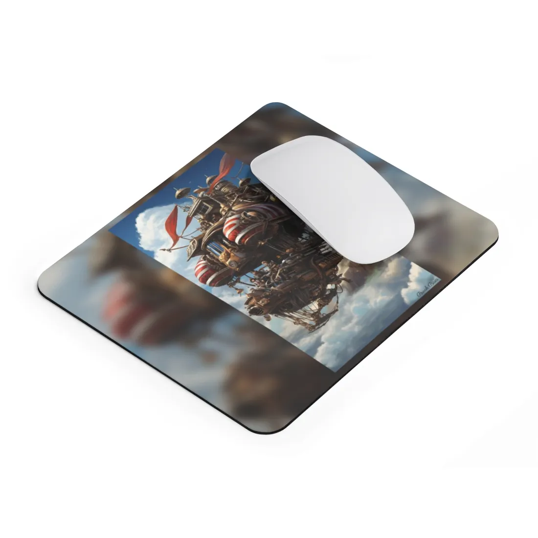 Steampunk Air Race Thrills: Early 20th Century Flight - Mouse Pad