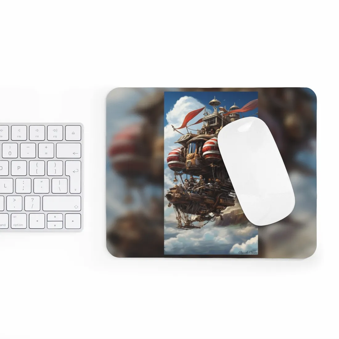 Steampunk Air Race Thrills: Early 20th Century Flight - Mouse Pad