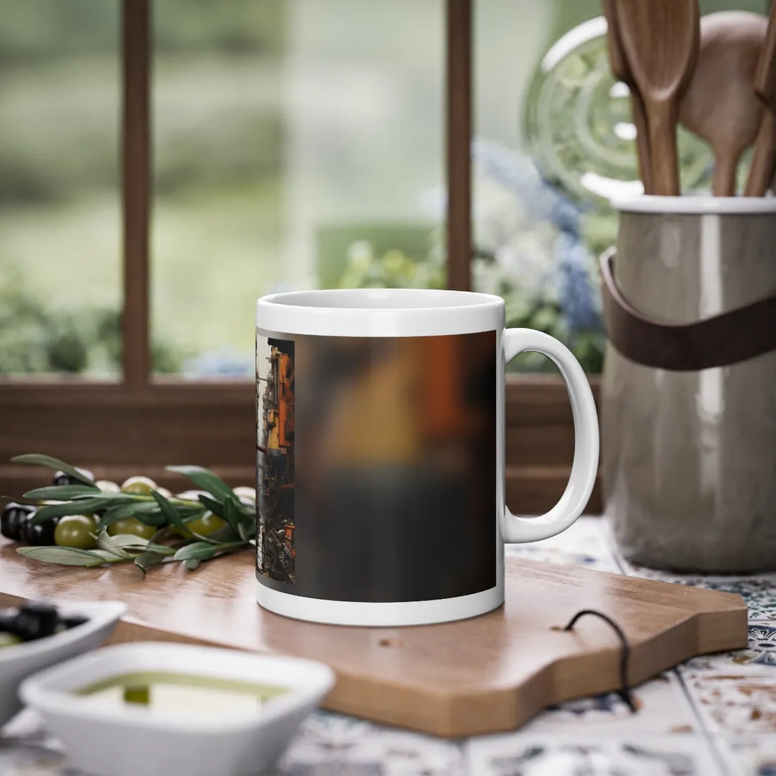 Steampunk Apocalypse: Post-Apocalyptic Cityscape - Mug