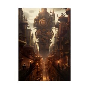 Brass Clockwork Metropolis Poster