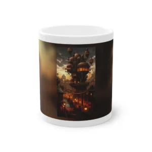Steampunk Dusk City Mug