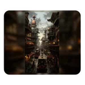Brass Domed Train Street Mouse Pad