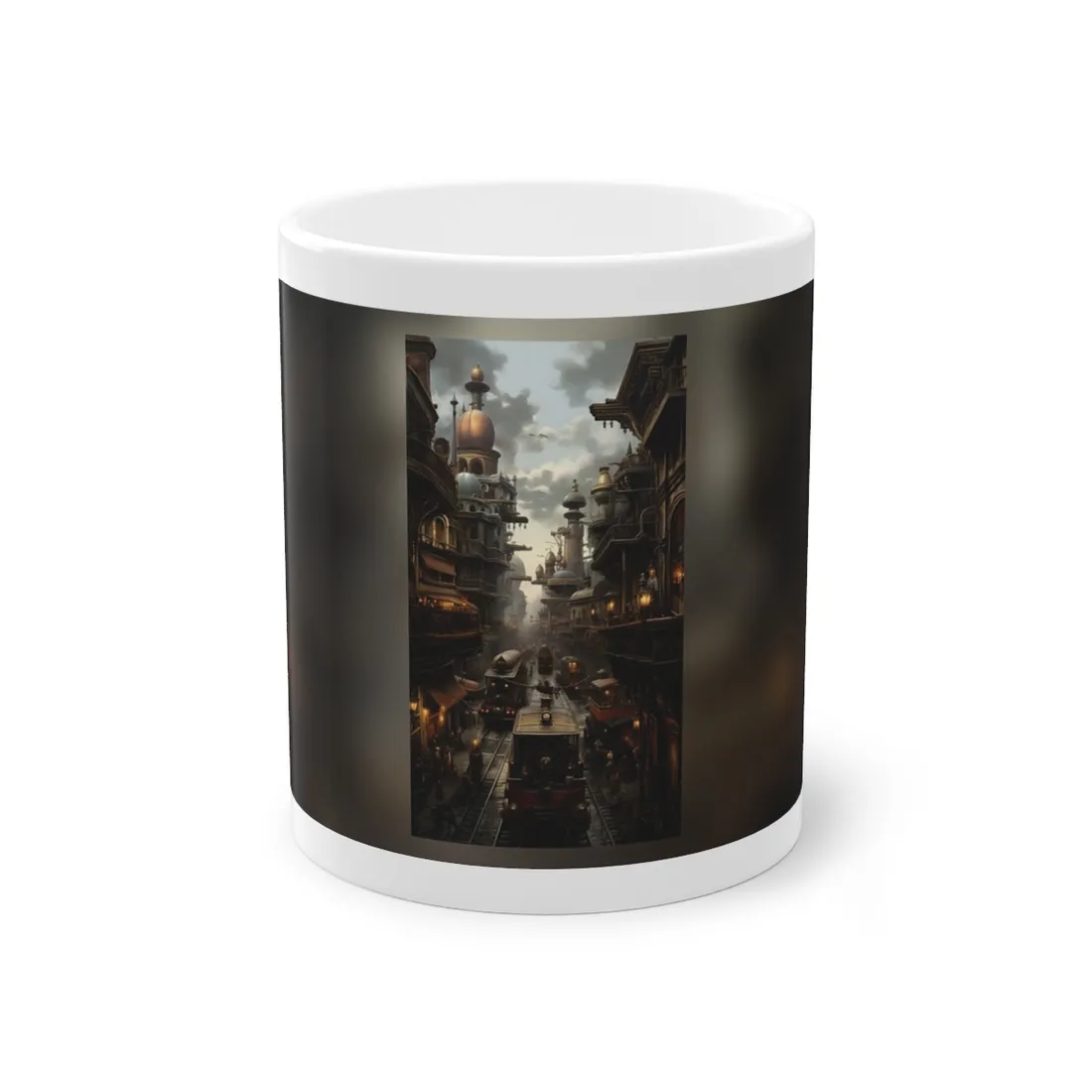 Steampunk Cityscape: Industrial Marvel - Mug