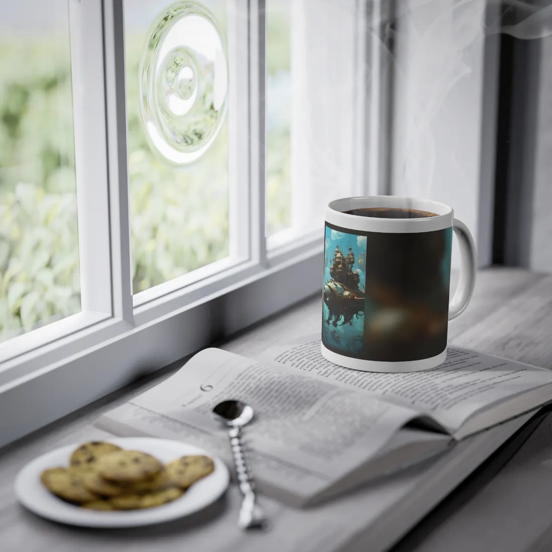 Steampunk Ocean Adventure: Victorian Industrial Voyage - Mug