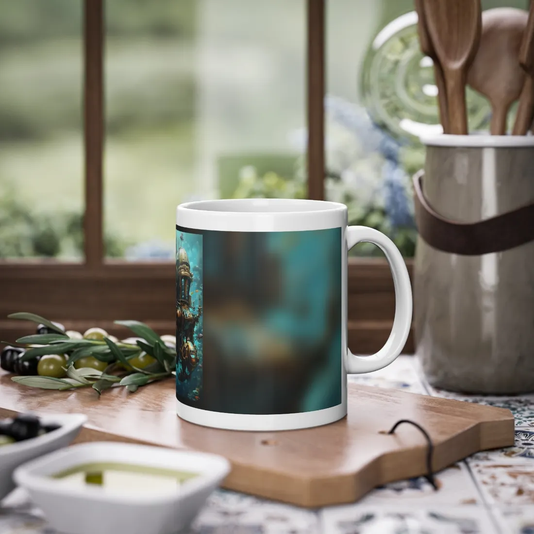 Steampunk Oceanic Adventure: A Crew's Journey Through Time - Mug
