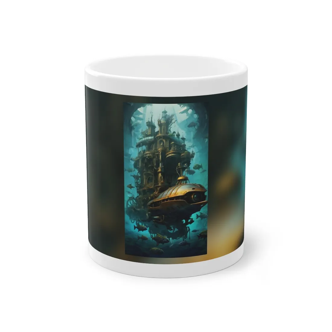 Steampunk Oceanic Adventure: Brass Skirted Explorer - Mug